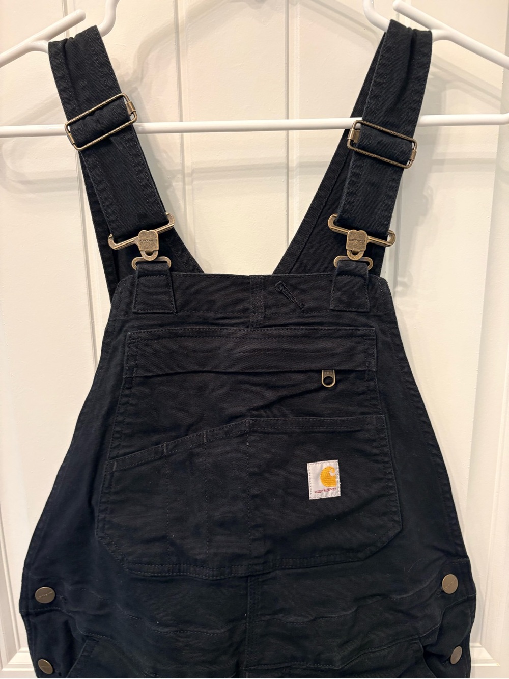 Carhartt Womens Rugged Flex Loose Fit Canvas Bib Overalls - Picture 2 of 4